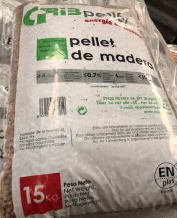 RIBPELLET - Pellet EN Plus A1 - (Saco de 15Kg.)